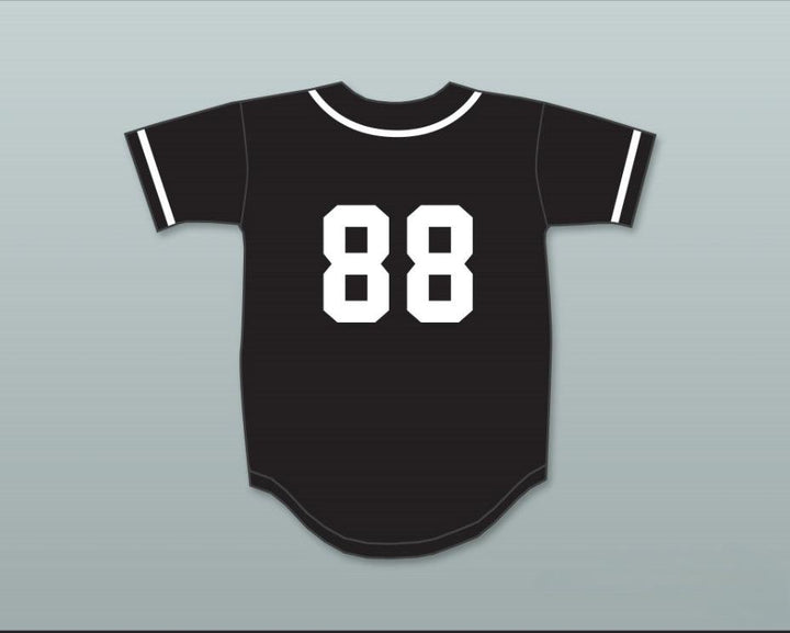Custom Any Name Number WILD PITCH 88 BLACK BASEBALL JERSEY Top Stitched S-6XL