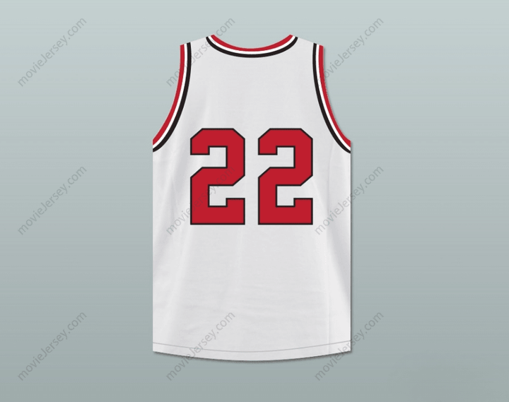 CUSTOM ANY Name Number WILLIAM GATES 22 CHARGERS HIGH SCHOOL WHITE BASKETBALL JERSEY HOOP DREAMS Top Stitched S-6XL