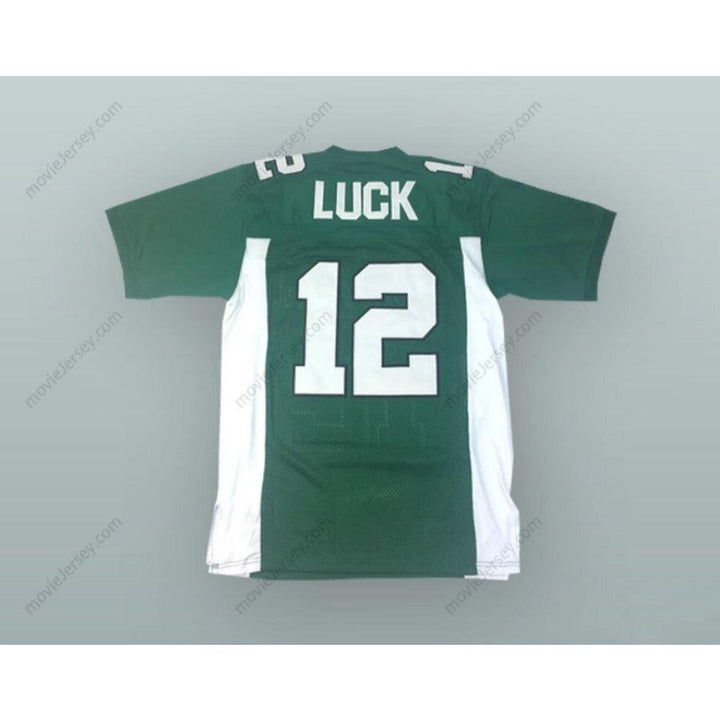 CUSTOM ANY Name Number ANDREW LUCK 12 STRATFORD HIGH SCHOOL SPARTANS GREEN FOOTBALL JERSEY Top Stitched S-6XL
