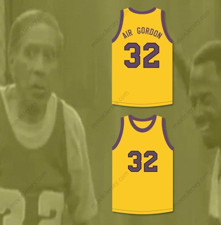 CUSTOM ANY Name Number AIR GORDON 32 YELLOW BASKETBALL JERSEY MARTIN Top Stitched S-6XL