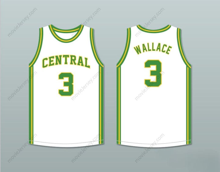 CUSTOM ANY Name Number BEN WALLACE 3 CENTRAL HIGH SCHOOL HAYNEVILLE LIONS WHITE BASKETBALL JERSEY Top Stitched S-6XL