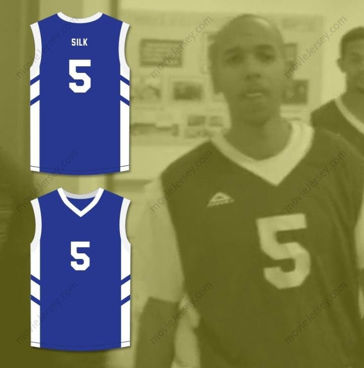 CUSTOM ANY Name Number ANDRE 'SILK' POOL 5 BLUE BASKETBALL JERSEY DENNIS RODMAN'S BIG BANG IN PYONGYANG Top Stitched S-6XL