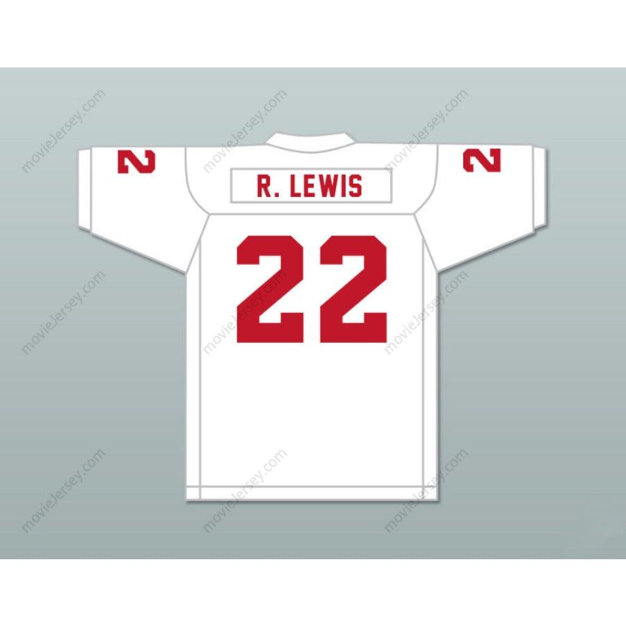 CUSTOM ANY Name Number RAY LEWIS 22 KATHLEEN HIGH SCHOOL RED DEVILS WHITE FOOTBALL JERSEY Top Stitched S-6XL
