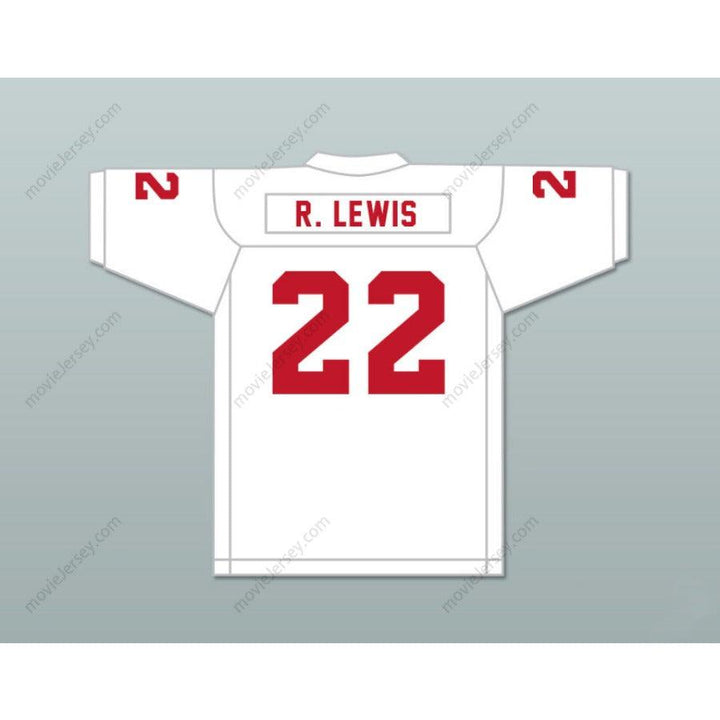CUSTOM ANY Name Number RAY LEWIS 22 KATHLEEN HIGH SCHOOL RED DEVILS WHITE FOOTBALL JERSEY Top Stitched S-6XL