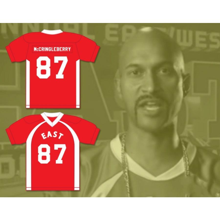 CUSTOM ANY Name Number HINGLE MCCRINGLEBERRY 87 EAST FOOTBALL JERSEY KEY PEELE Top Stitched S-6XL
