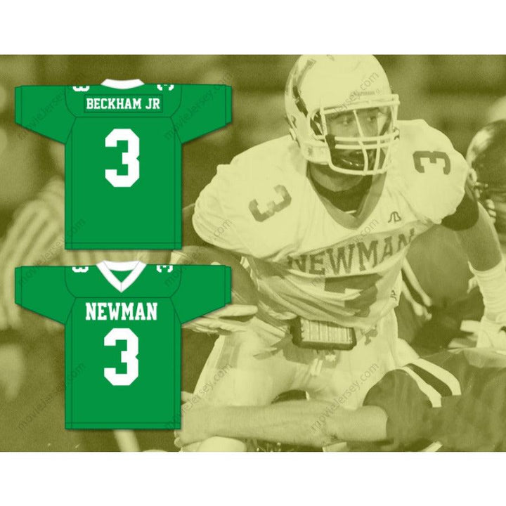 CUSTOM ANY Name ODELL BECKHAM JR. 3 ISIDORE NEWMAN HIGH SCHOOL FOOTBALL JERSEY Top Stitched S-6XL