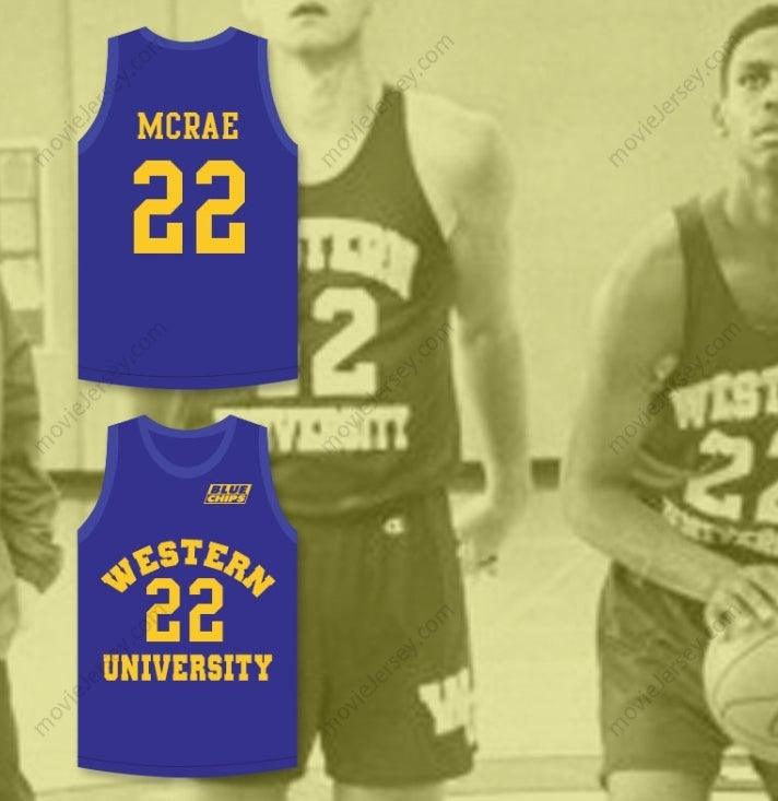 CUSTOM ANY Name Number ANFERNEE HARDAWAY BUTCH MCRAE 22   BLUE BASKETBALL JERSEY WITH BLUE CHIPS PATCH Top Stitched S-6XL