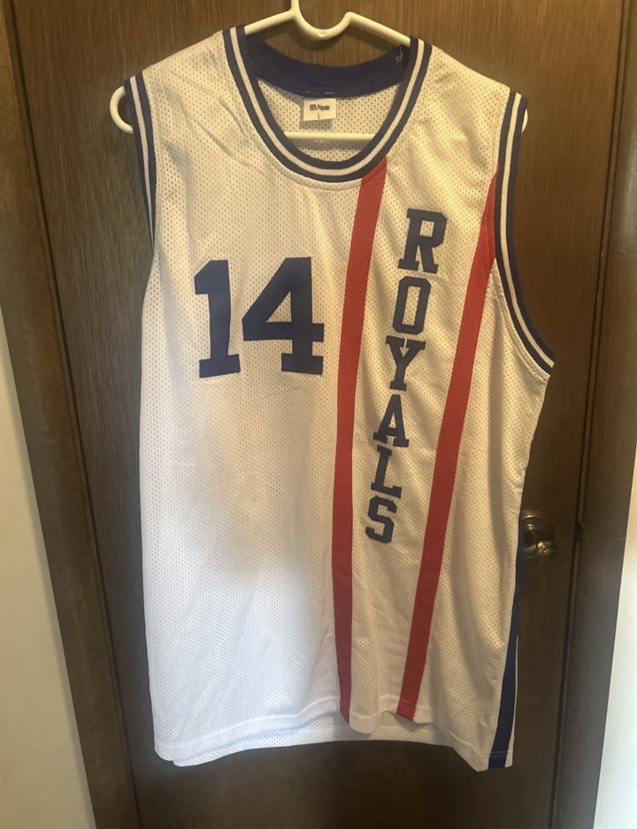 CUSTOM ANY Name Number OSCAR ROBERTSON 14  ROYALS White BASKETBALL JERSEY Top Stitched S-6XL