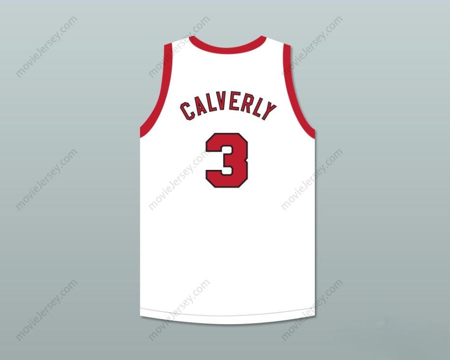CUSTOM ANY Name Number ERNIE CALVERLEY 3 PROVIDENCE STEAMROLLERS WHITE BASKETBALL JERSEY 4 Top Stitched S-6XL