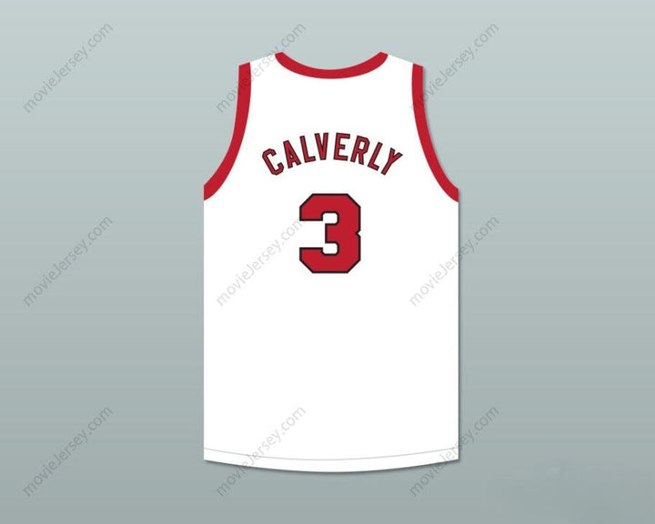 CUSTOM ANY Name Number ERNIE CALVERLEY 3 PROVIDENCE STEAMROLLERS WHITE BASKETBALL JERSEY 4 Top Stitched S-6XL