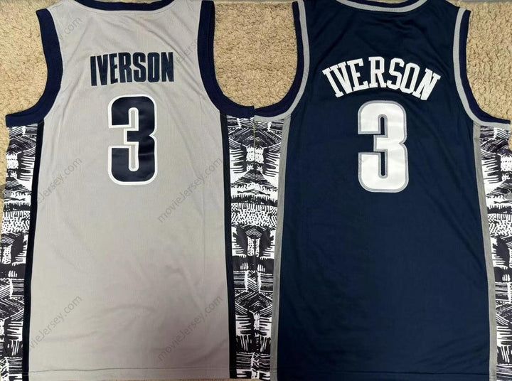 Allen Iverson #3 Bethel High School Throwback Basketball Jersey Stitched ALL