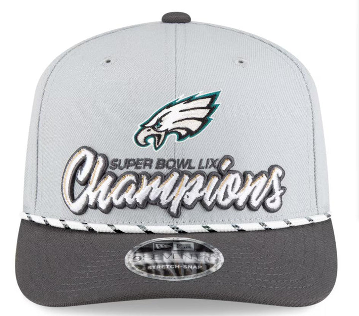 Men’s Women New Era Gray/Charcoal Locker Room Trophy Collection 9SEVENTY Rope Adjustable Hat