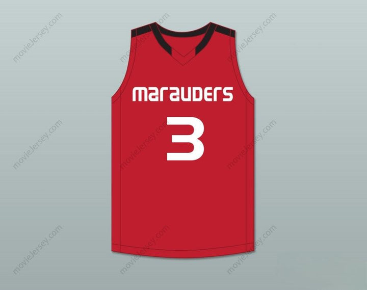 CUSTOM ANY Name Number MARCUS SMART 3 EDWARD S. MARCUS HIGH SCHOOL MARAUDERS RED BASKETBALL JERSEY 2 Top Stitched S-6XL