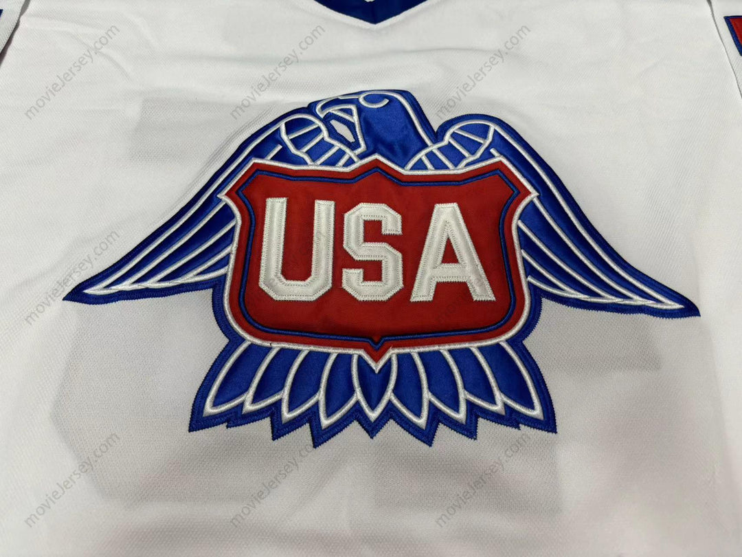 Custom Any Name Number DONALD TRUMP 45 USA EAGLE WHITE HOCKEY JERSEY Top Stitched S-6XL