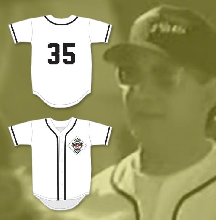 Custom Any Name Number RICK CARABALLO 35 SALAMANDERS BASEBALL JERSEY 1ST ANNUAL ROCK N' JOCK DIAMOND DERBY 1990 Top Stitched S-6XL