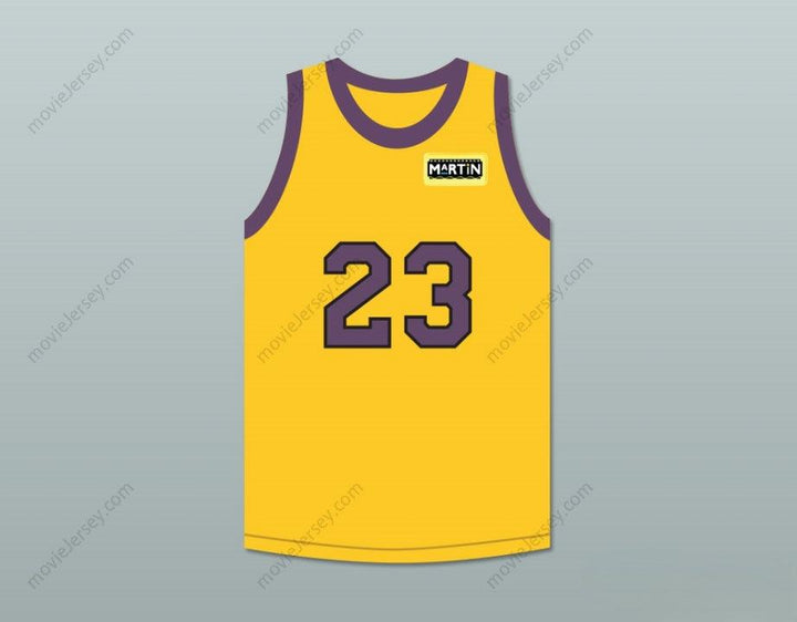 CUSTOM ANY Name Number MARTIN PAYNE 23 YELLOW BASKETBALL JERSEY WITH MARTIN PATCH Top Stitched S-6XL