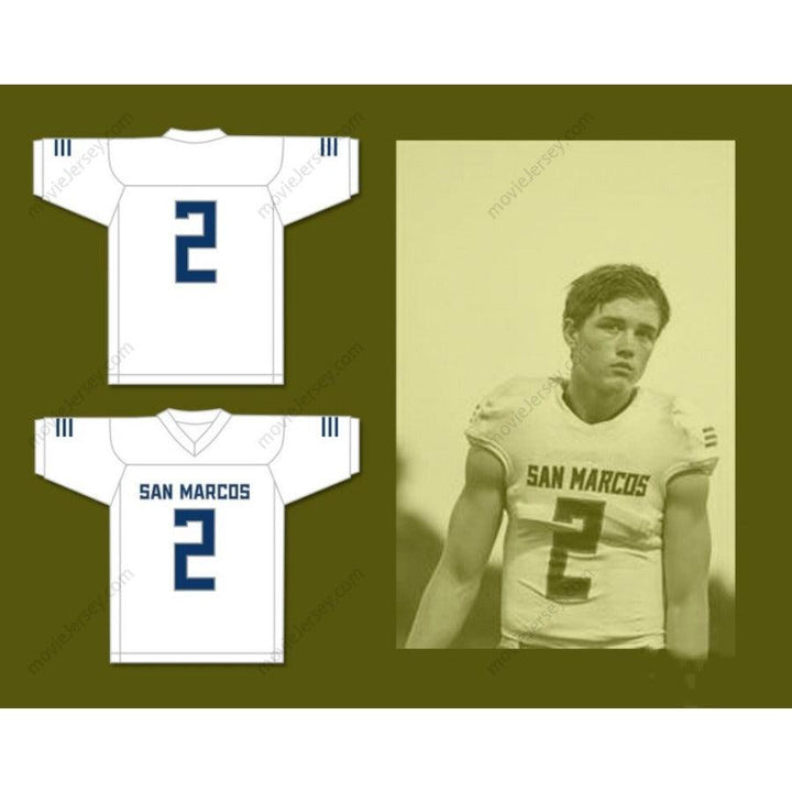 CUSTOM ANY Name Number KYLE PHILIPS 2 SAN MARCOS HIGH SCHOOL KNIGHTS Football Jersey Top Stitched S-6XL