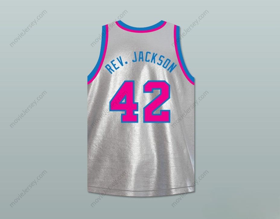 CUSTOM ANY Name Number REVEREND GRADY JACKSON 42  PISCES BASKETBALL JERSEY THE FISH THAT SAVED  Top Stitched S-6XL