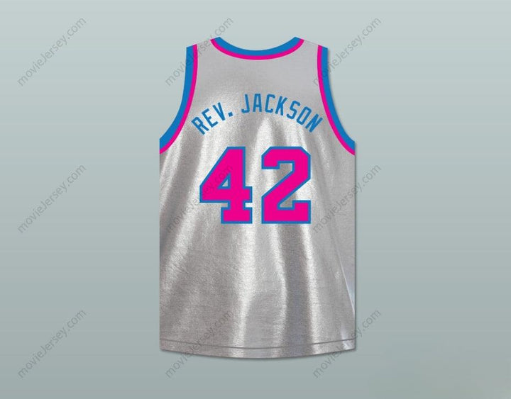 CUSTOM ANY Name Number REVEREND GRADY JACKSON 42  PISCES BASKETBALL JERSEY THE FISH THAT SAVED  Top Stitched S-6XL