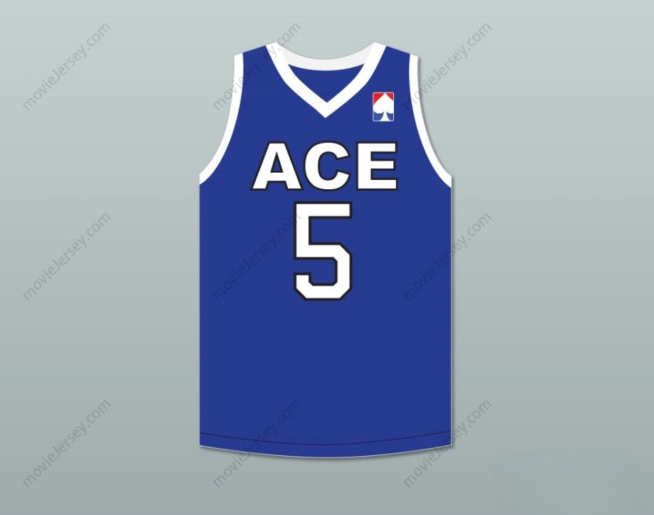 CUSTOM ANY Name Number BREEZY 5 ACE FAMILY CHARITY BLUE BASKETBALL JERSEY Top Stitched S-6XL