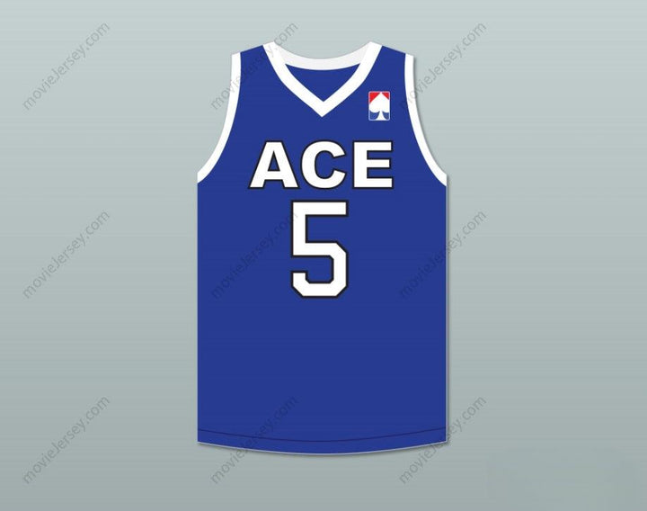 CUSTOM ANY Name Number BREEZY 5 ACE FAMILY CHARITY BLUE BASKETBALL JERSEY Top Stitched S-6XL