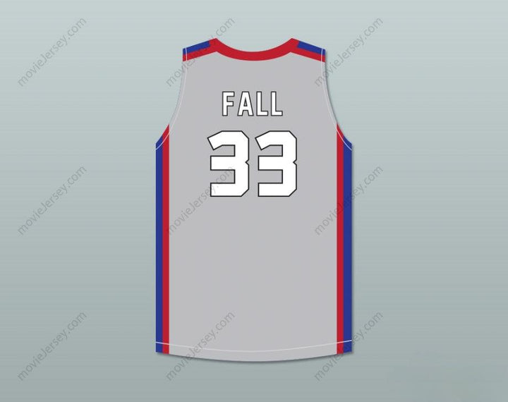 CUSTOM ANY Name Number TACKO FALL 33 EACH 1 TEACH 1 ELITE AAU GRAY BASKETBALL JERSEY 2 Top Stitched S-6XL