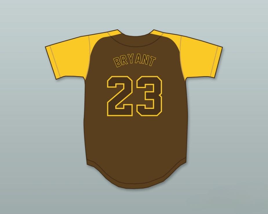 Custom Any Name Number KRIS BRYANT 23 BONANZA HIGH SCHOOL   BROWN BASEBALL JERSEY 2 Top Stitched S-6XL