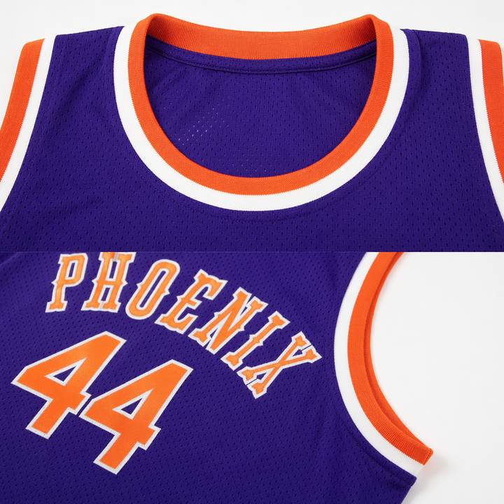 Custom Vintage 1970 Team Jersey Paul Westphal #44 White Purple Basketball Jersey Stitched S-6XL