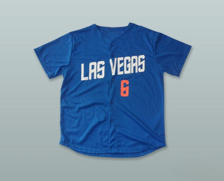 Custom Any Name Number WALLY BACKMAN 6   51S BLUE BASEBALL JERSEY Top Stitched S-6XL