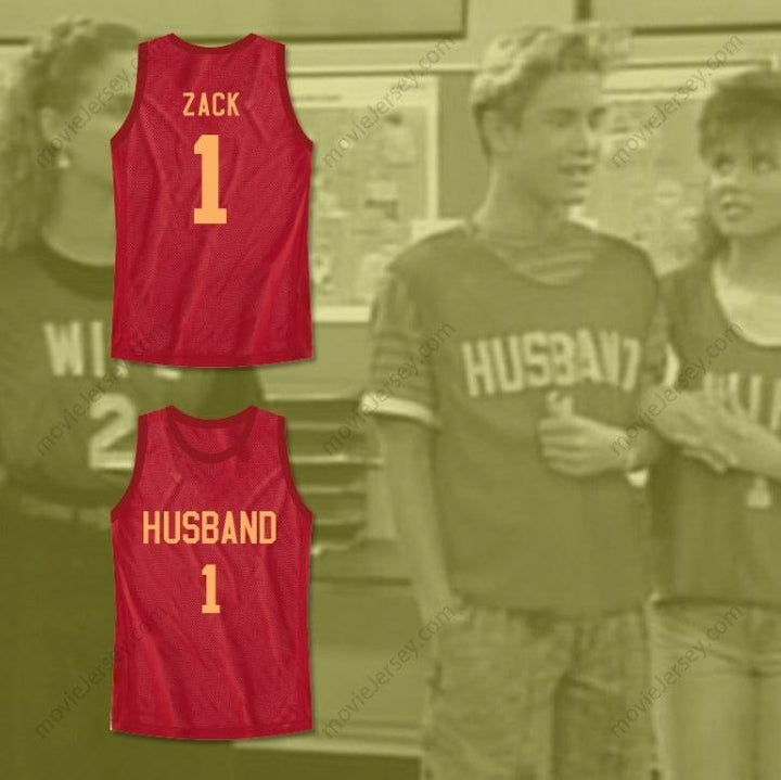 CUSTOM ANY Name Number SAVED BY THE BELL ZACK MORRIS HUSBAND 1 BASKETBALL JERSEY FAMILY ROLEPLAY Top Stitched S-6XL