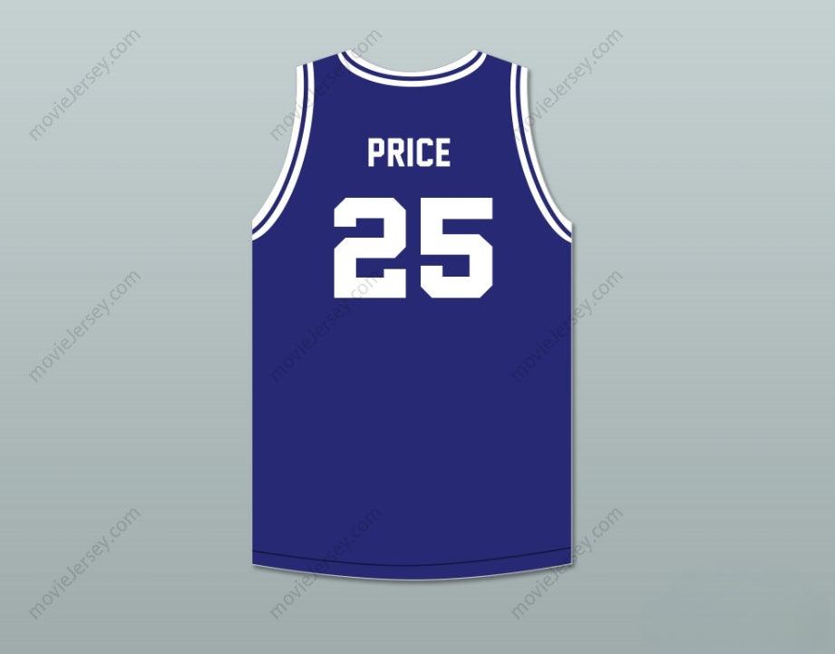 CUSTOM ANY Name Number MARK PRICE 25 ENID HIGH SCHOOL PLAINSMAN NAVY BLUE BASKETBALL JERSEY 1 Top Stitched S-6XL