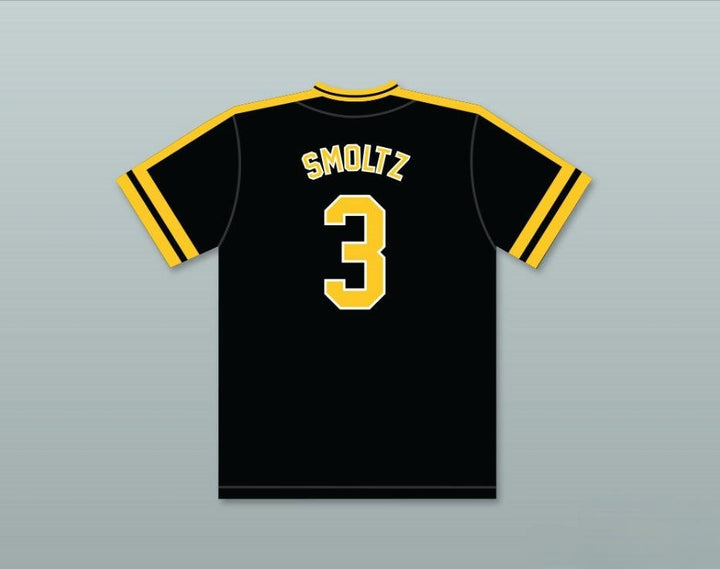 Custom Any Name Number JOHN SMOLTZ 3  SENIOR HIGH SCHOOL WARRIORS BLACK BASEBALL JERSEY 4 Top Stitched S-6XL