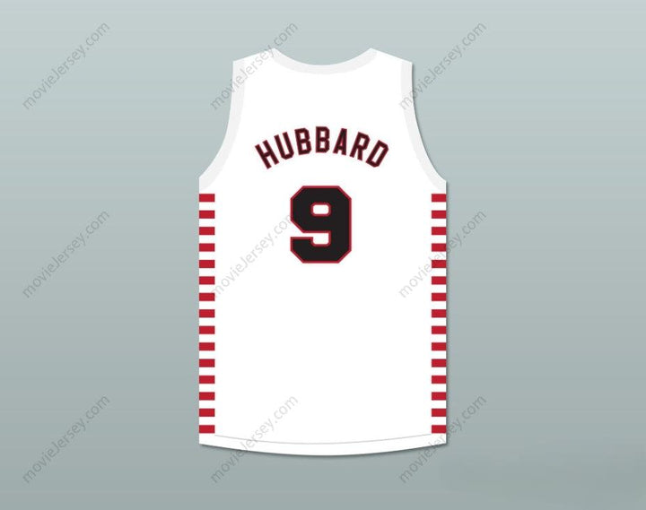 CUSTOM ANY Name Number BOB HUBBARD 9 PROVIDENCE STEAMROLLERS WHITE BASKETBALL JERSEY 2 Top Stitched S-6XL