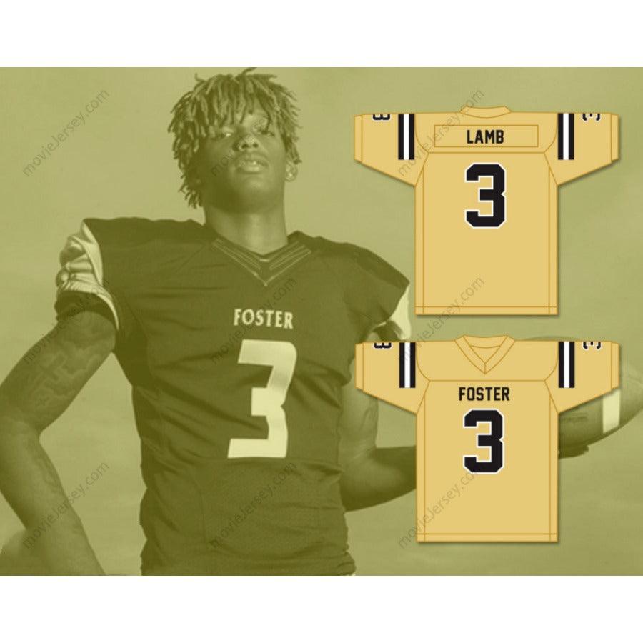 CUSTOM ANY Name JOHN AND RANDOLPH CEEDEE LAMB 3 FOSTER HIGH SCHOOL FALCONS Football Jersey Top Stitched S-6XL