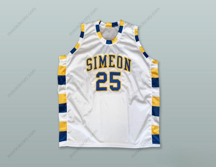 CUSTOM ANY Name Number BEN WILSON 25 SIMEON CAREER ACADEMY WOLVERINES WHITE BASKETBALL JERSEY 2 Top Stitched S-6XL