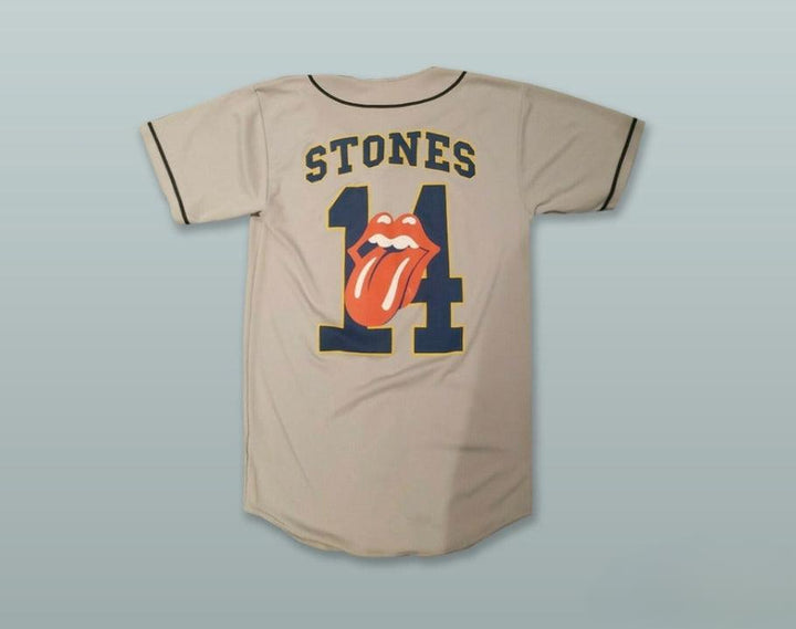 Custom Any Name Number ROLLING STONES 14 TOKYO TAN BUTTON DOWN BASEBALL JERSEY Top Stitched S-6XL