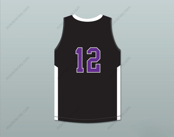 CUSTOM ANY Name Number JA MORANT 12 CRESTWOOD HIGH SCHOOL KNIGHTS BLACK BASKETBALL JERSEY 3 Top Stitched S-6XL