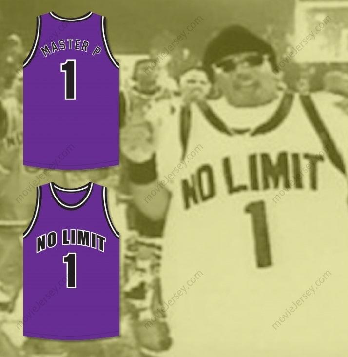 CUSTOM ANY Name Number MASTER P 1 NO LIMIT PURPLE BASKETBALL JERSEY Top Stitched S-6XL