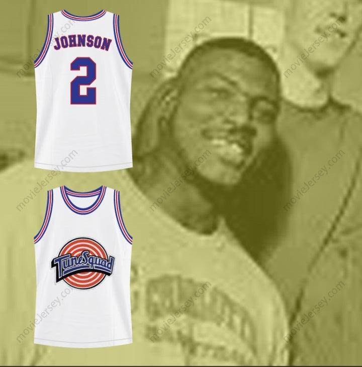 CUSTOM ANY Name Number SPACE JAM TUNE SQUAD LARRY JOHNSON BASKETBALL JERSEY STITCH SEWN NEW Top Stitched S-6XL