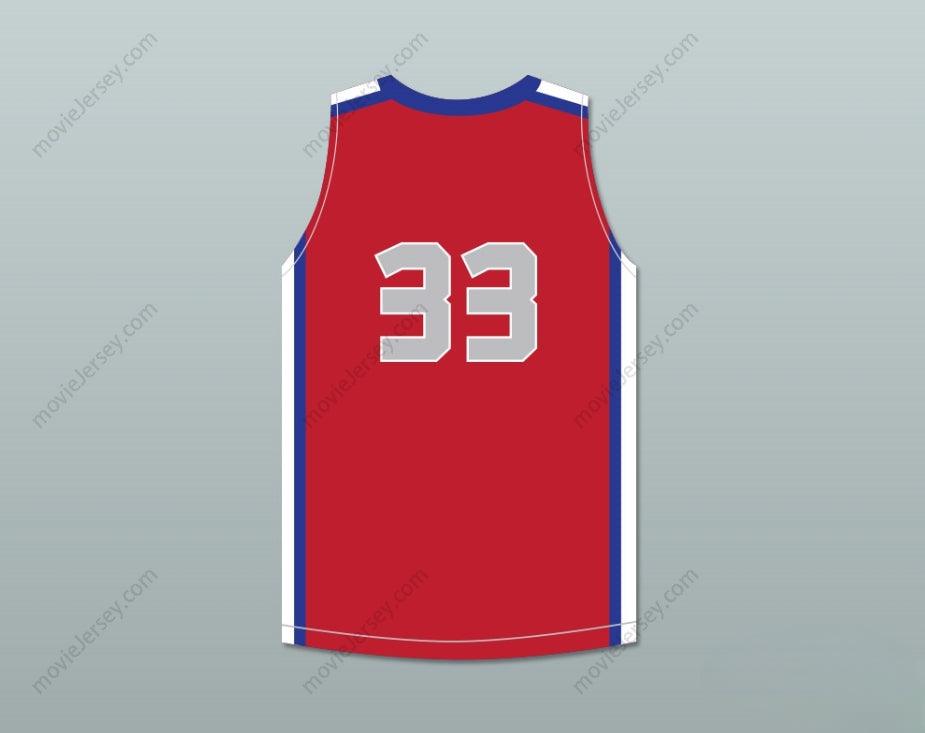 CUSTOM ANY Name Number TACKO FALL 33 EACH 1 TEACH 1 ELITE AAU RED BASKETBALL JERSEY 1 Top Stitched S-6XL