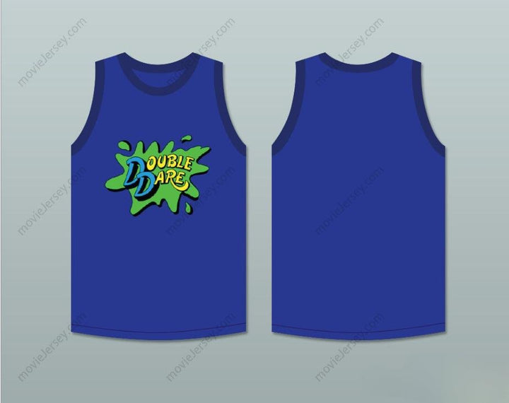 CUSTOM ANY Name Number DOUBLE DARE BLUE TEAM BASKETBALL JERSEY Top Stitched S-6XL
