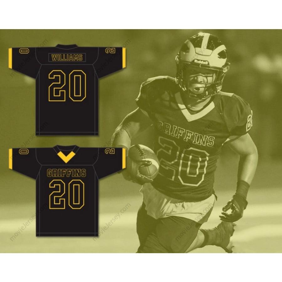 CUSTOM ANY Name Number KYREN WILLIAMS 20 ST. JOHN VIANNEY HIGH SCHOOL GRIFFINS Football Jersey Top Stitched S-6XL