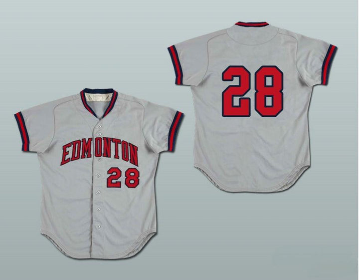 Custom Any Name Number EDMONTON TRAPPERS BASEBALL JERSEY ANY PLAYER OR NUMBER NEW Top Stitched S-6XL