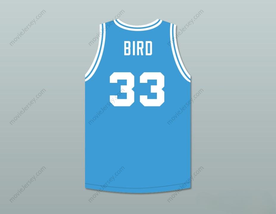 CUSTOM ANY Name Number LARRY BIRD 33 TWITTER LIGHT BLUE BASKETBALL JERSEY Top Stitched S-6XL