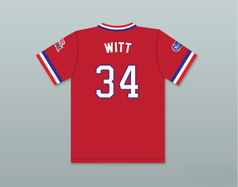 Custom Any Name Number BOBBY WITT 34 1984 USA TEAM RED BASEBALL JERSEY Top Stitched S-6XL