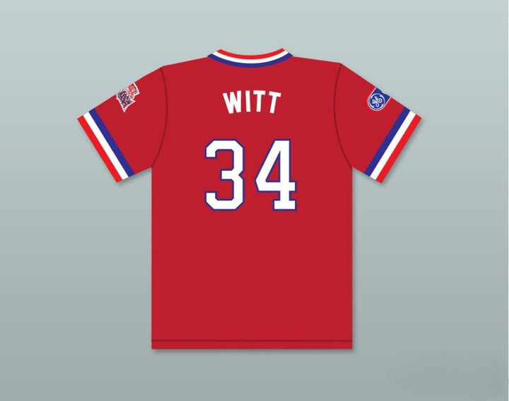 Custom Any Name Number BOBBY WITT 34 1984 USA TEAM RED BASEBALL JERSEY Top Stitched S-6XL