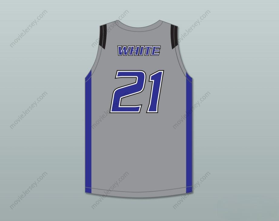 CUSTOM ANY Name Number DERRICK WHITE 21 LEGEND HIGH SCHOOL TITANS GRAY BASKETBALL JERSEY 2 Top Stitched S-6XL