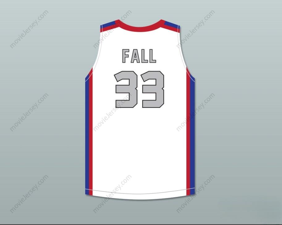 CUSTOM ANY Name Number TACKO FALL 33 EACH 1 TEACH 1 ELITE AAU WHITE BASKETBALL JERSEY 2 Top Stitched S-6XL
