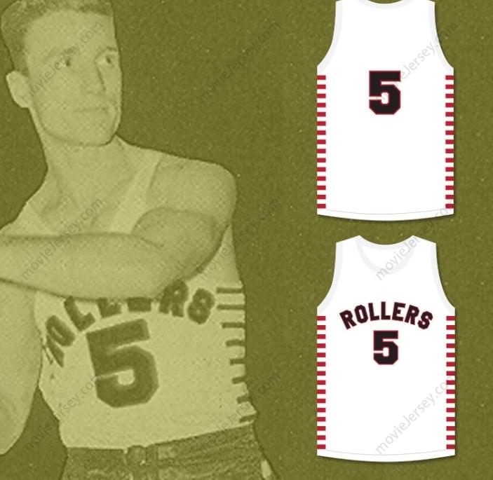 CUSTOM ANY Name Number KENNY SAILORS 5 PROVIDENCE STEAMROLLERS WHITE BASKETBALL JERSEY Top Stitched S-6XL