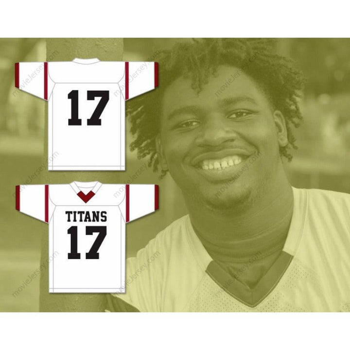 CUSTOM ANY Name Number DEVONTE WYATT 17 TOWERS HIGH SCHOOL TITANS Football Jersey Top Stitched S-6XL
